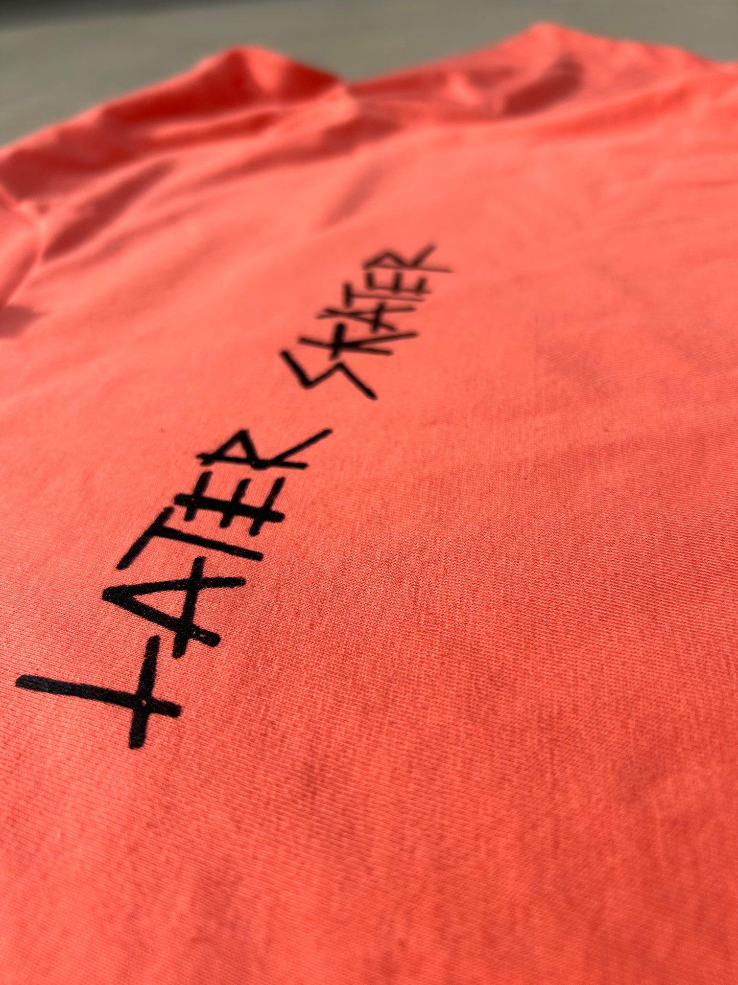 Later Skater Tee - Coral